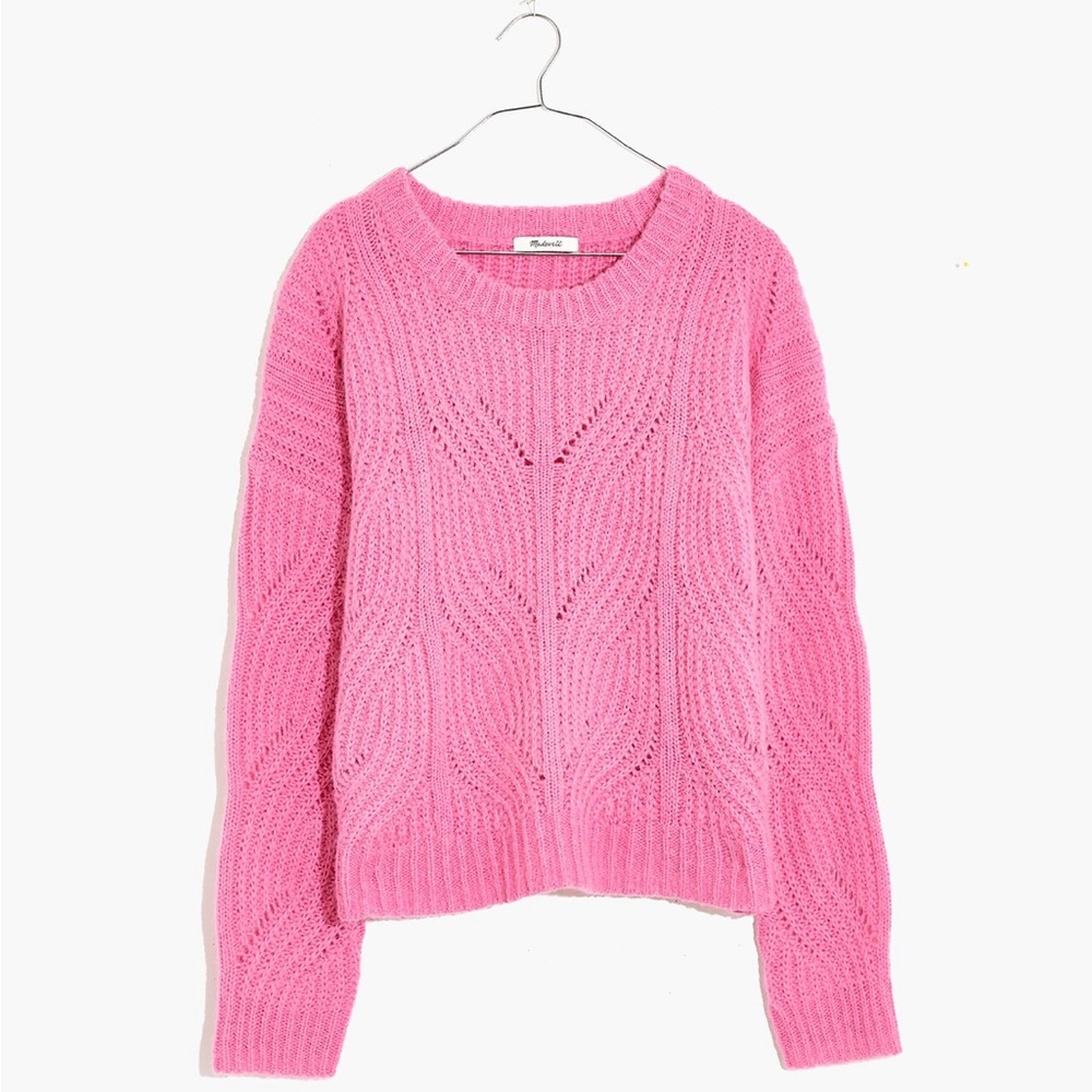 Madewell Charley Pullover Sweater in Pink Sz S #0473 - Picture 2 of 8
